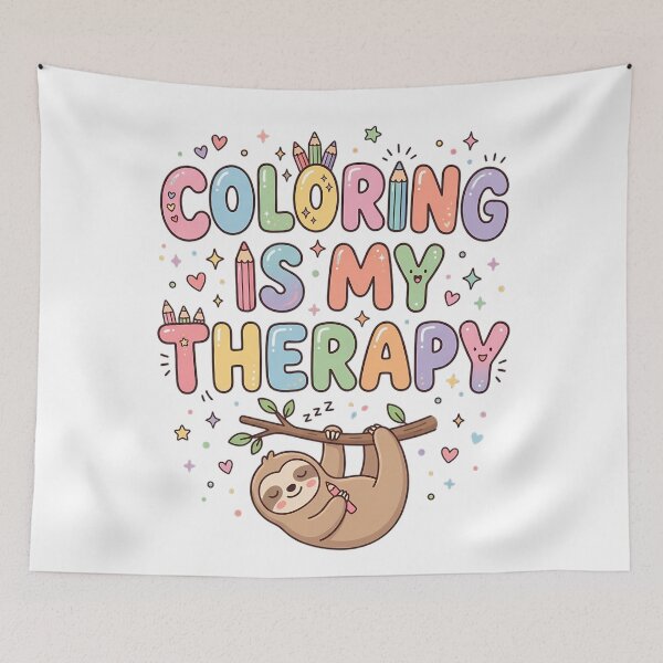 Item preview, Sloth Coloring Day Therapy Design designed and sold by SHOP-Corner.