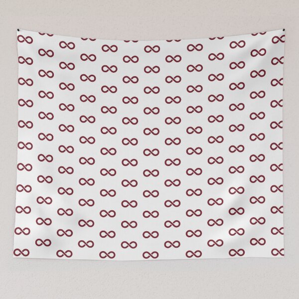 Item preview, Burgundy Infinity Symbol Minimalist Illustration designed and sold by pattern-archive.