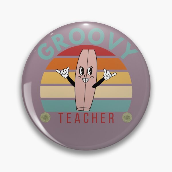 Item preview, Groovy funny, retro teacher with an illustration. designed and sold by SarahLuguii.