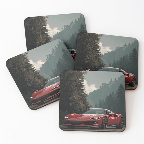 Item preview, Ferrari 296 GTB Dynamic Pop Art Car Design designed and sold by AutoPopStudio.