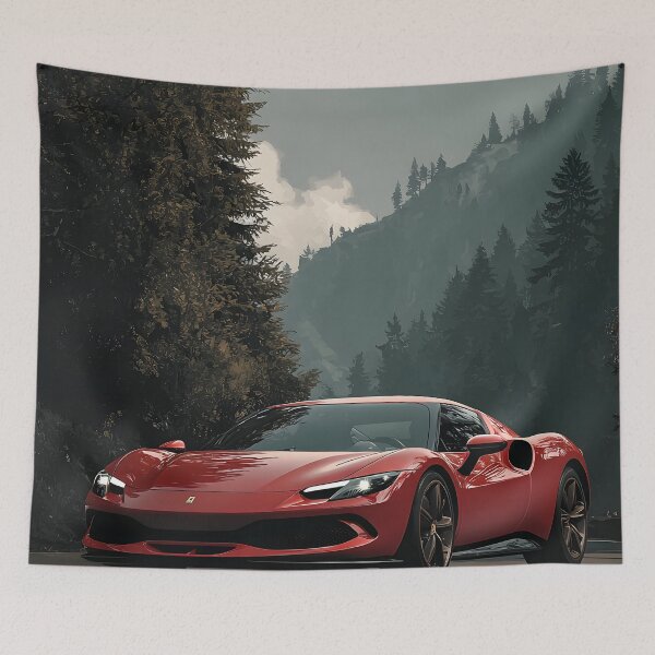 Item preview, Ferrari 296 GTB Dynamic Pop Art Car Design designed and sold by AutoPopStudio.
