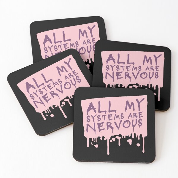 Item preview, All My Systems Are Nervous Funny Anxiety Relatable Quote designed and sold by shirt-o-mat.