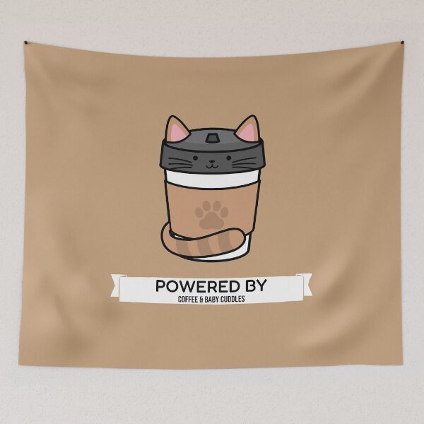 Item preview, Powered By Coffee & Baby Cuddles designed and sold by DTTG-Co.