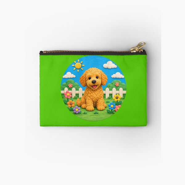 Item preview, Goldendoodle - clay - round designed and sold by AcornAndPebble.