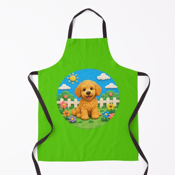 Item preview, Goldendoodle - clay - round designed and sold by AcornAndPebble.