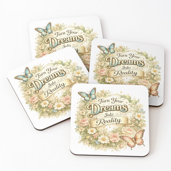 Item preview, Turn Your Dreams Into Reality – Inspirational Motivational Quote Design designed and sold by SP319.