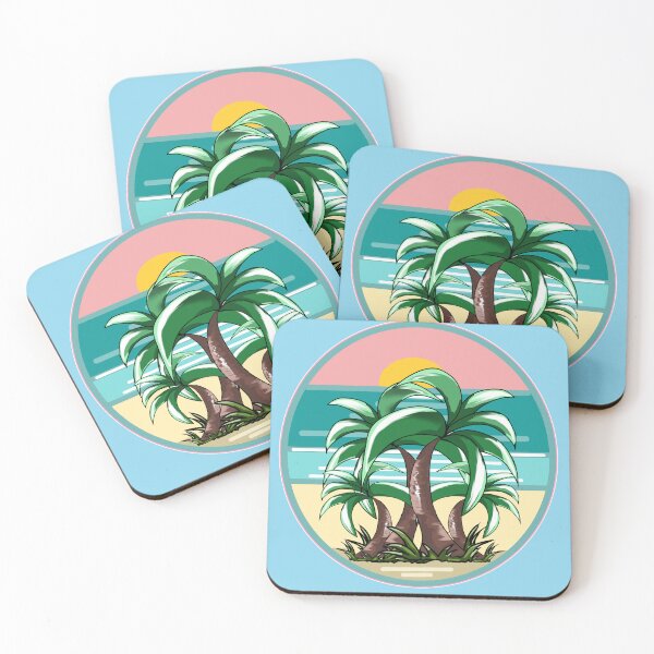 Item preview, Tropical Bliss Palm Trees Summer Vibes designed and sold by Kyradem.