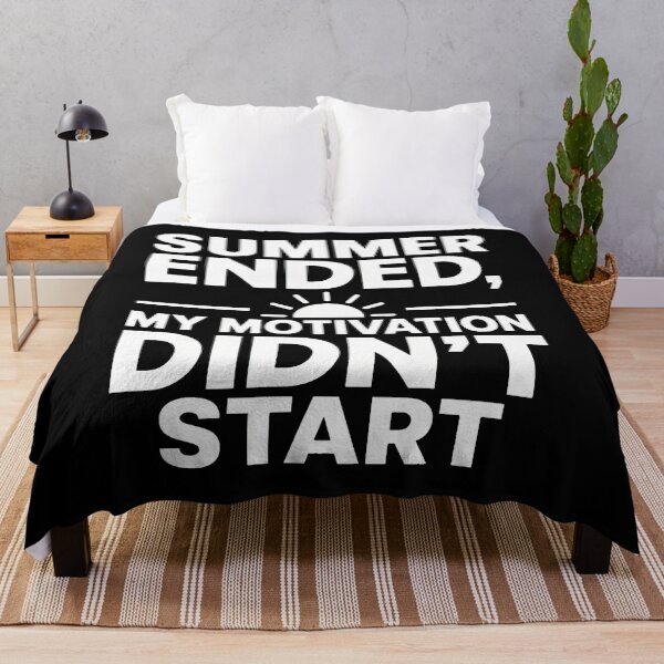 Item preview, back to school Summer Ended My Motivation Didn't Start Funny Shirt  designed and sold by Uglyandcute.