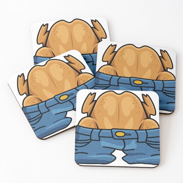 Item preview, Denim Chicken Cutout - White designed and sold by fpleasants.