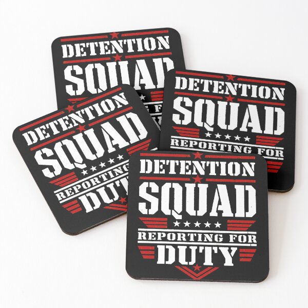 Item preview, back to school Detention Squad Reporting For Duty Funny School Shirt designed and sold by Uglyandcute.