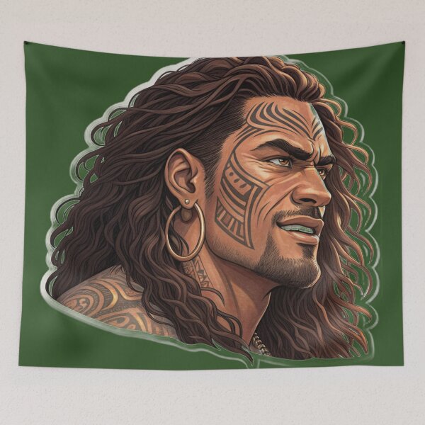 Item preview, Maui demigod face in anime style designed and sold by Danime Planet.