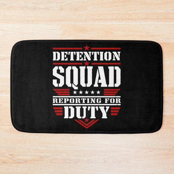Item preview, back to school Detention Squad Reporting For Duty Funny School Shirt designed and sold by Uglyandcute.