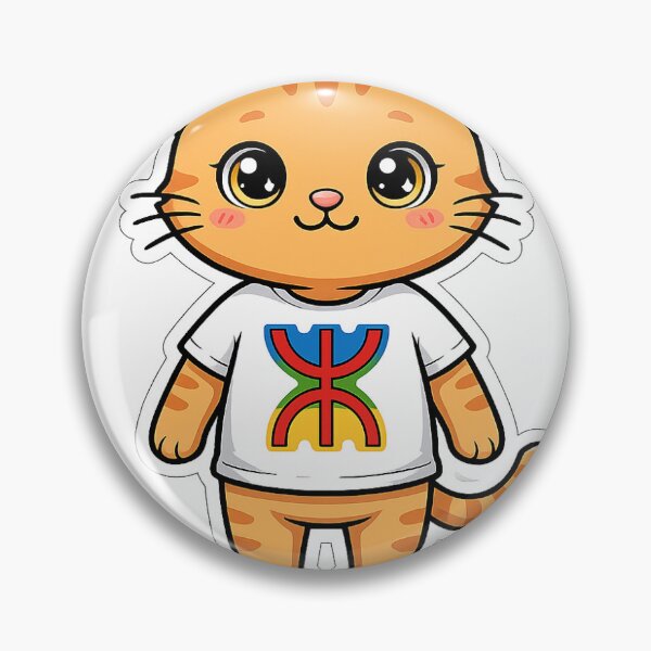 Item preview, Cute Amazigh Cat Yaz Symbol Morocco designed and sold by AtlasMoroccoCo.