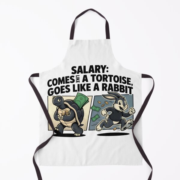 Item preview, Salary Comes Like a Tortoise Goes Like a Rabbit | Funny Money Design designed and sold by WonderWaresGifts.