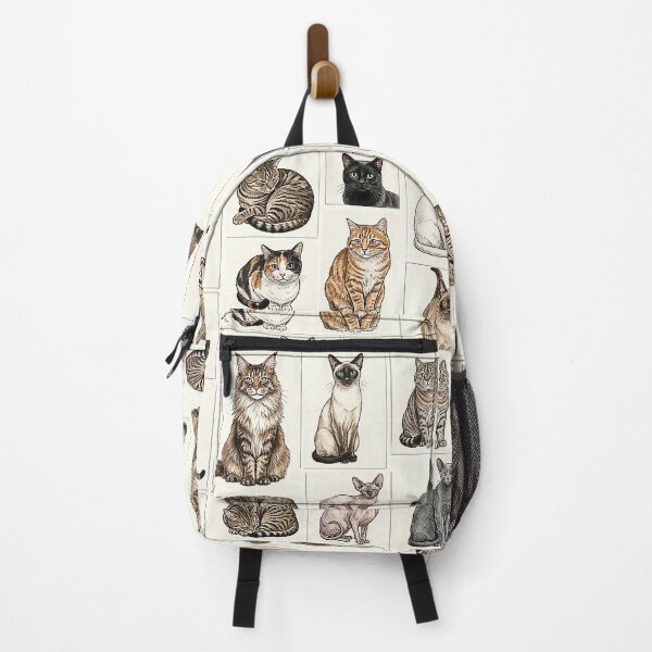 Item preview, Illustrated Cat Breed Pattern Collage designed and sold by Mejiamueriel.