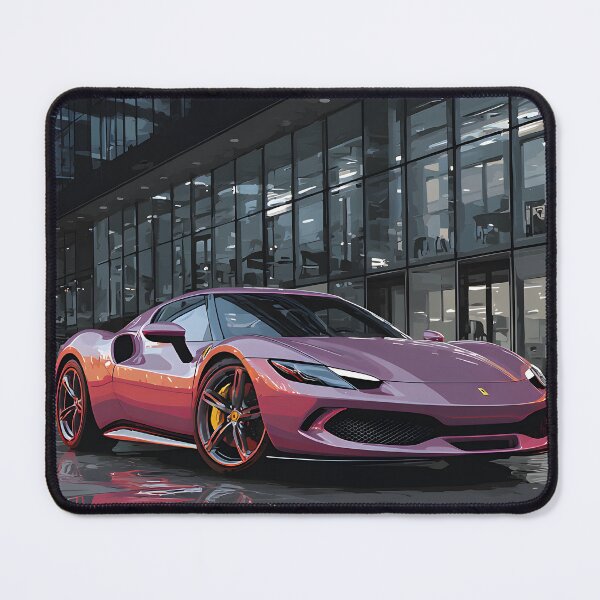 Item preview, Ferrari 296 GTB Futuristic Pop Art Supercar Artwork designed and sold by AutoPopStudio.