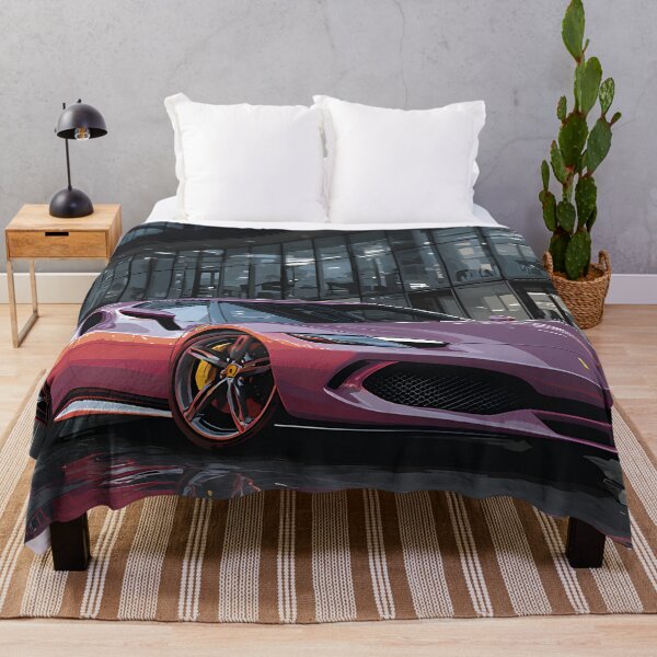 Item preview, Ferrari 296 GTB Futuristic Pop Art Supercar Artwork designed and sold by AutoPopStudio.