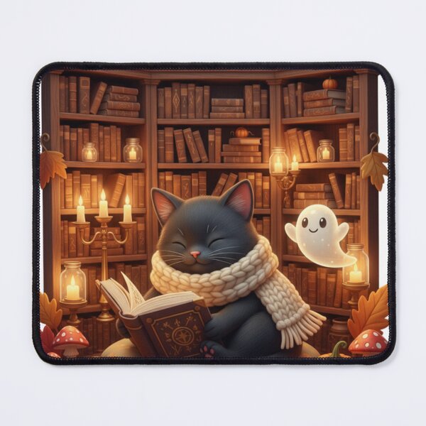 Item preview, A sleepy black cat wearing a knitted scarf designed and sold by FatmaAhmed90.