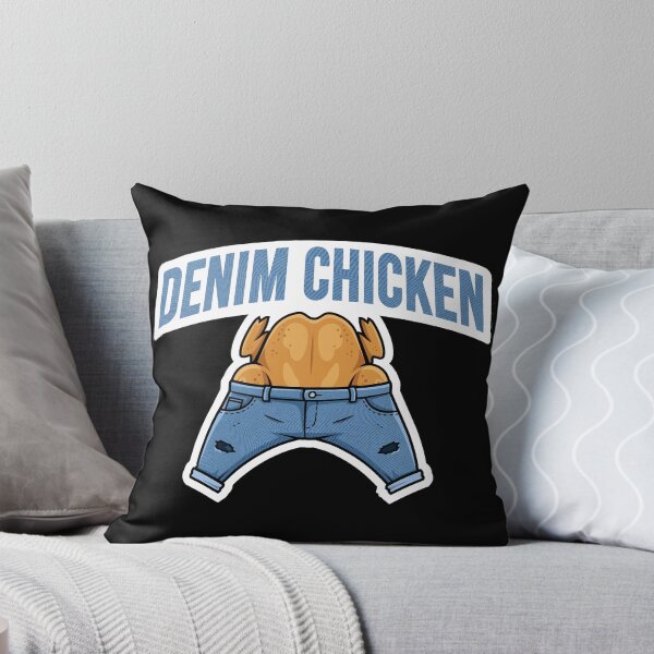 Item preview, Denim Chicken with Blue Text designed and sold by fpleasants.