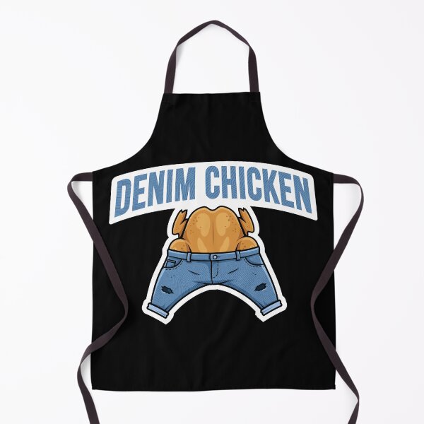 Item preview, Denim Chicken with Blue Text designed and sold by fpleasants.