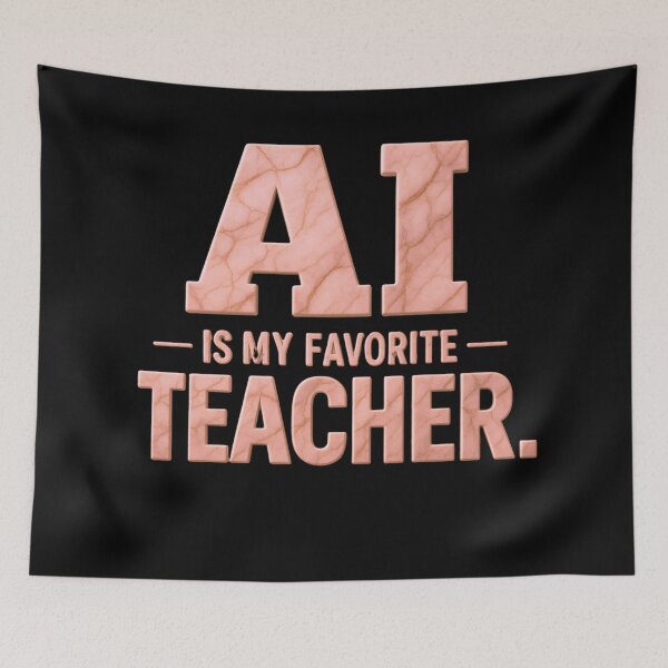 Item preview, AI Is My Favorite Teacher - Funny AI Takeover Future School Robot Teacher S designed and sold by TEEJAMBOREE.