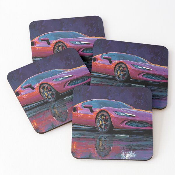 Item preview, Ferrari 296 GTB Automotive Pop Art Statement Piece designed and sold by AutoPopStudio.