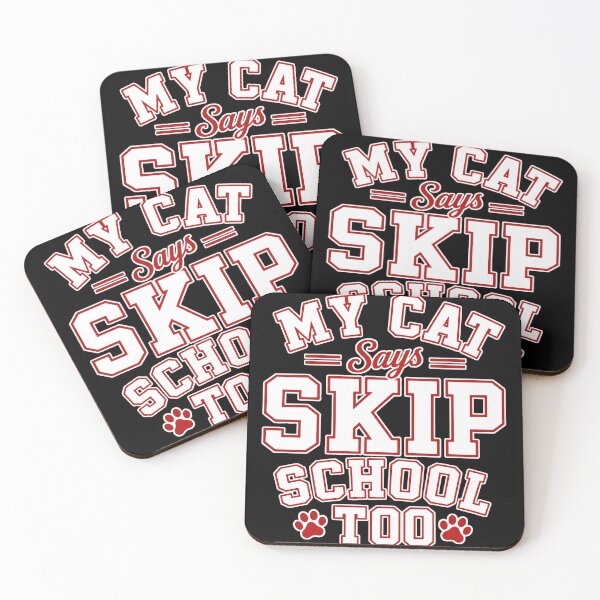 Item preview, back to school  Cat Says Skip School Too Funny Shirt designed and sold by Uglyandcute.