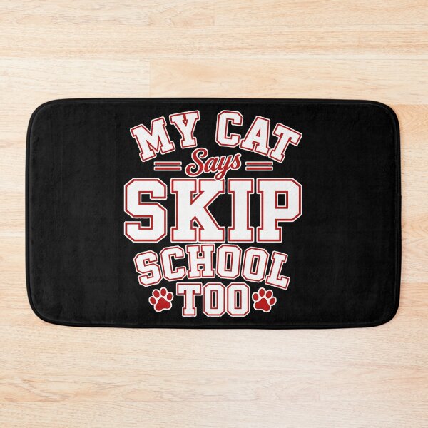 Item preview, back to school  Cat Says Skip School Too Funny Shirt designed and sold by Uglyandcute.