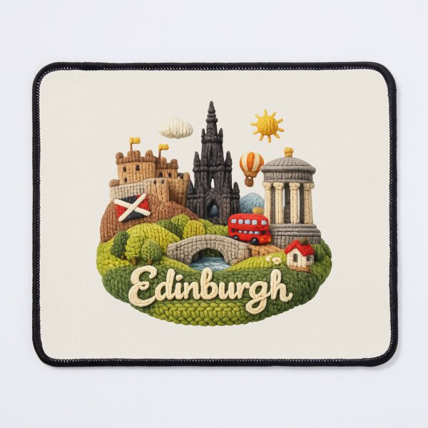 Item preview, Cute Knitted Edinburgh Landmark | Handmade Yarn Knit Travel Souvenir designed and sold by Moons Studio.