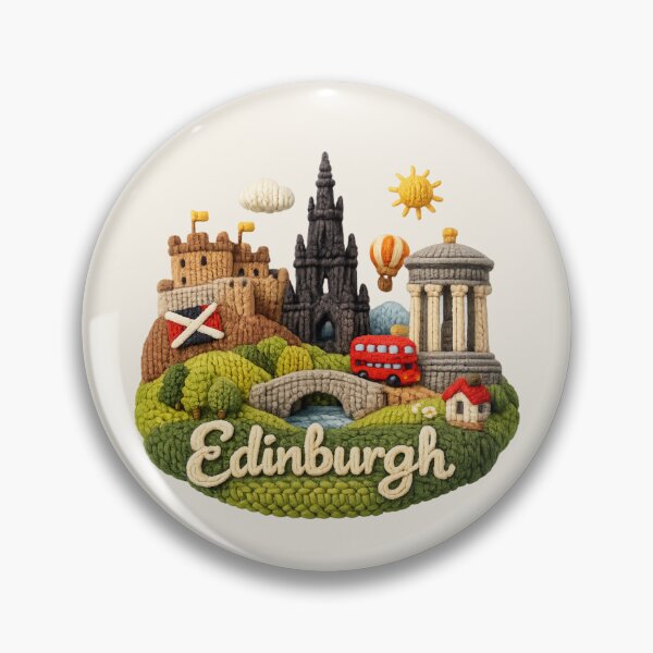 Item preview, Cute Knitted Edinburgh Landmark | Handmade Yarn Knit Travel Souvenir designed and sold by Moons Studio.