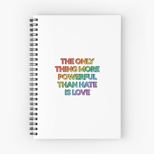 Item preview, The Only Thing More Powerful Than Hate Is Love - LGBT Pride designed and sold by Inspirationmotivation.