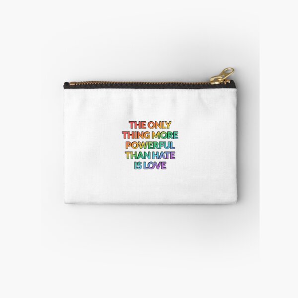 Item preview, The Only Thing More Powerful Than Hate Is Love - LGBT Pride designed and sold by Inspirationmotivation.