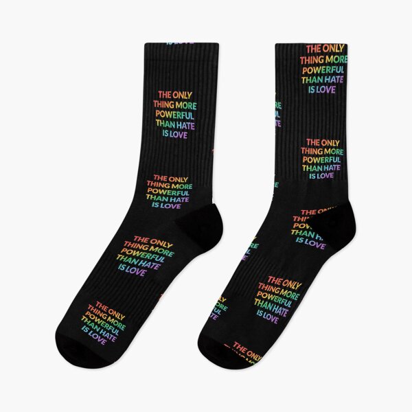 Item preview, The Only Thing More Powerful Than Hate Is Love - LGBT Pride designed and sold by Inspirationmotivation.