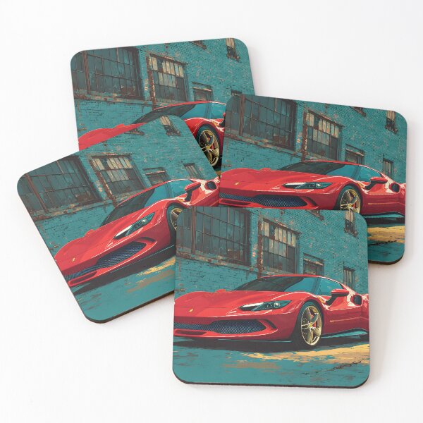 Item preview, Ferrari 296 GTB Modern Pop Art Garage Wall Decor designed and sold by AutoPopStudio.