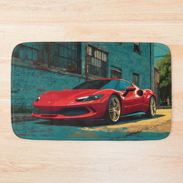 Item preview, Ferrari 296 GTB Modern Pop Art Garage Wall Decor designed and sold by AutoPopStudio.