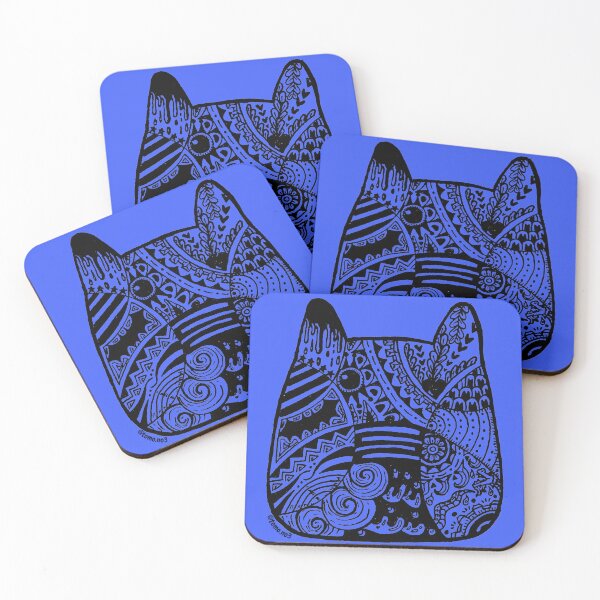 Item preview, Zentangle Cat designed and sold by Momo Squared Designs.