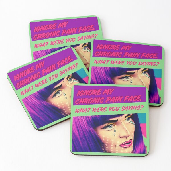 Item preview, Ignore My Chronic Pain Face Retro Comic Pop Art Spoonie designed and sold by pulse_retail.
