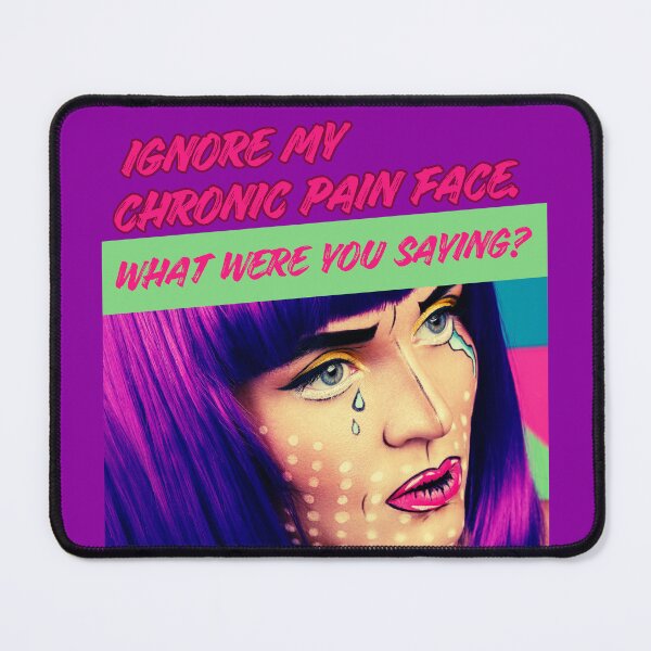 Item preview, Ignore My Chronic Pain Face Retro Comic Pop Art Spoonie designed and sold by pulse_retail.