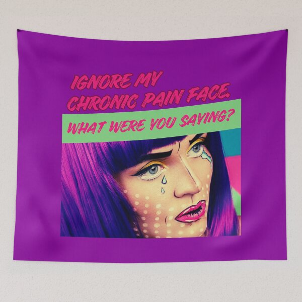 Item preview, Ignore My Chronic Pain Face Retro Comic Pop Art Spoonie designed and sold by pulse_retail.