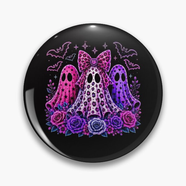 Item preview, Coquette Neon Ghost Trio Sticker, Leopard Halloween Ghost Sticker, Floral Spooky Season Sticker, Cute Preppy, Laptop, Water Bottle, Kindle, Junk Journal Decals designed and sold by DesignDenDo ⭐⭐⭐⭐⭐.