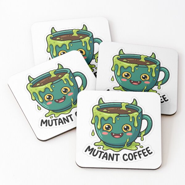 Item preview, MUTANT COFFEE - Cute Kawaii Monster Coffee Cup designed and sold by DavidN2026.