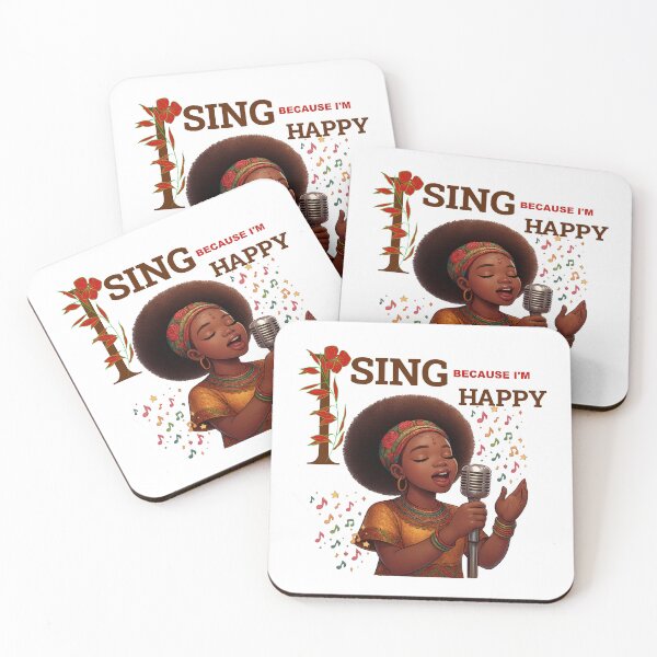 Item preview, I SING BECAUSE I'M HAPPY designed and sold by Flavaprints4u.