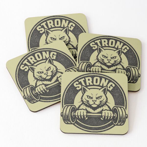 Item preview, Iron Paws Funny Gym Cat – Weightlifting Cat Lover Design, Funny Fitness Gift designed and sold by AYACHI90.
