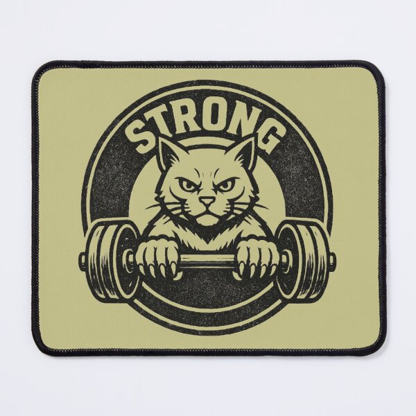 Item preview, Iron Paws Funny Gym Cat – Weightlifting Cat Lover Design, Funny Fitness Gift designed and sold by AYACHI90.