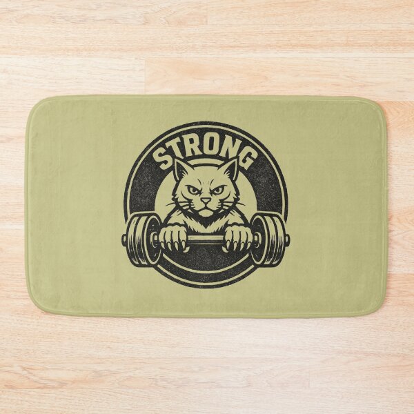 Item preview, Iron Paws Funny Gym Cat – Weightlifting Cat Lover Design, Funny Fitness Gift designed and sold by AYACHI90.