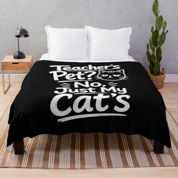 Item preview, back to school Teacher's Pet No Just My Cat's Funny Shirt designed and sold by Uglyandcute.