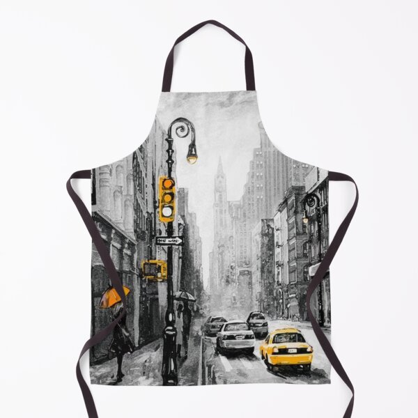 Item preview, New York City Street Wall Art | Urban Manhattan Cityscape Illustration designed and sold by Iceberg Comic Book Lounge.