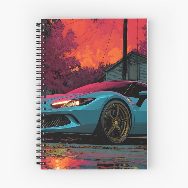 Item preview, Ferrari 296 GTB Vibrant Supercar Pop Art Poster designed and sold by AutoPopStudio.