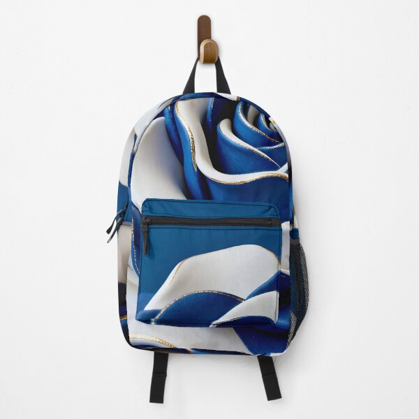 Item preview, Elegant Blue and White Rose designed and sold by Vicky Brago-Mitchell®.