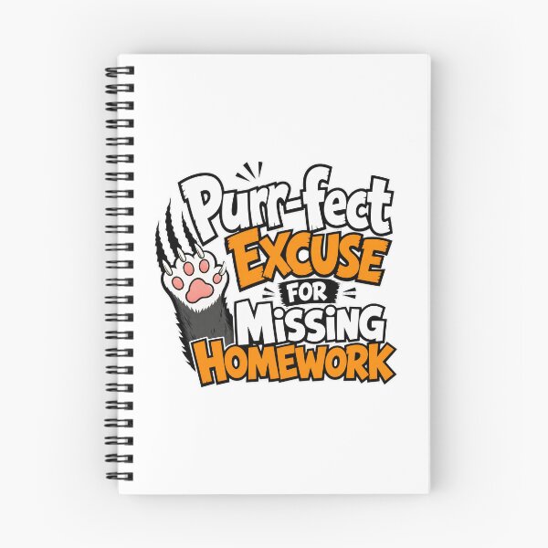 Item preview, back to school Purr-fect Excuse For Missing Homework Funny Shirt  designed and sold by Uglyandcute.